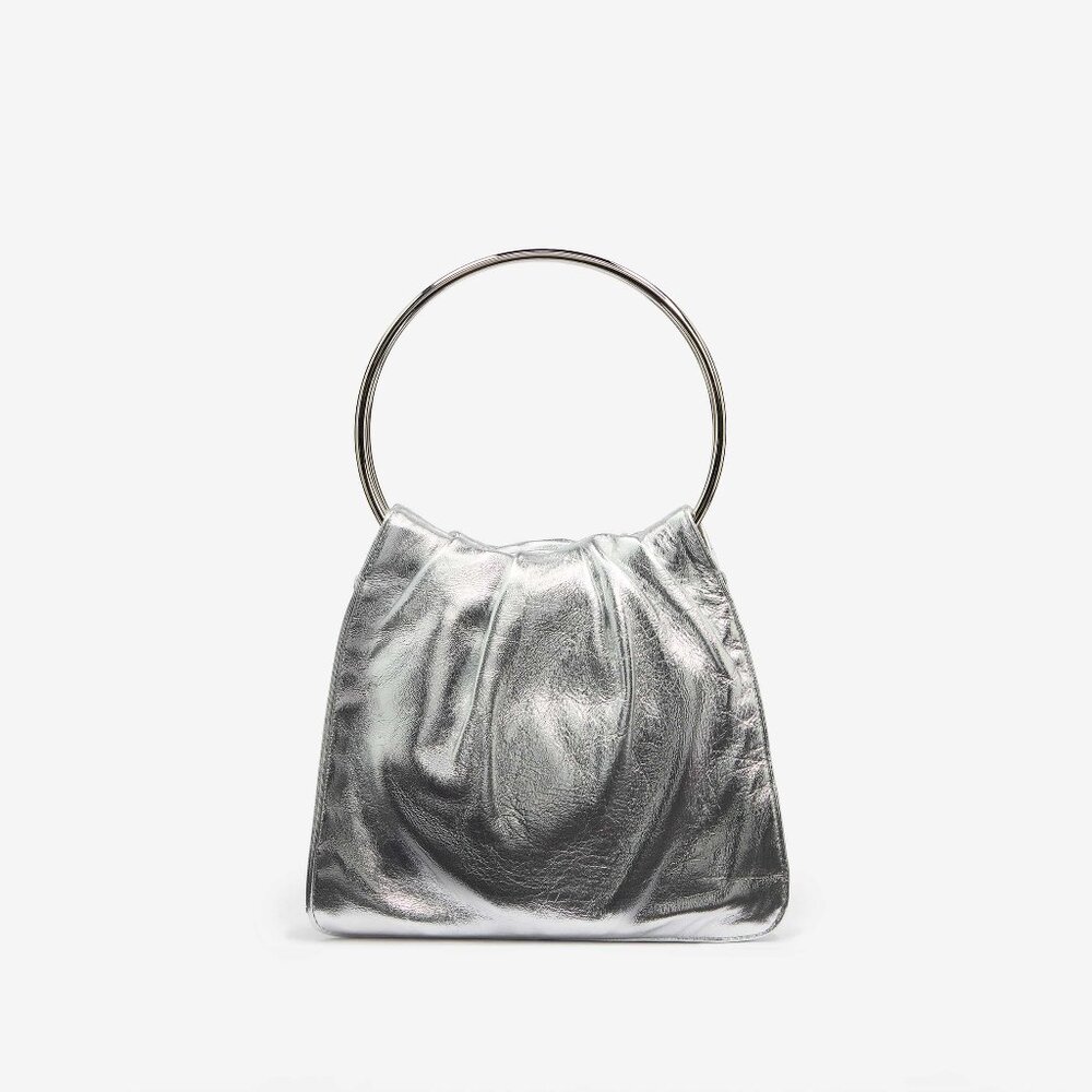 NEW Reformation Liliana Mini Bag Silver - Size OS